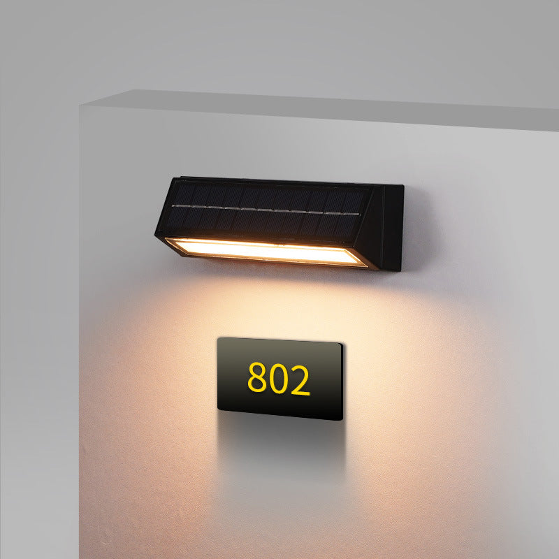 Modern Minimalist Rectangular Slanted Triangle ABS Acrylic LED Wall Sconce Lamp For Outdoor Patio