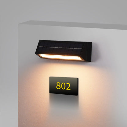 Modern Minimalist Rectangular Slanted Triangle ABS Acrylic LED Wall Sconce Lamp For Outdoor Patio