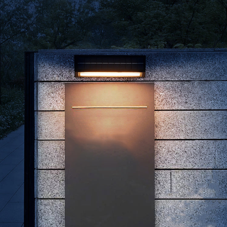 Modern Minimalist Rectangular Slanted Triangle ABS Acrylic LED Wall Sconce Lamp For Outdoor Patio