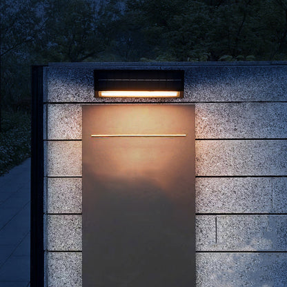 Modern Minimalist Rectangular Slanted Triangle ABS Acrylic LED Wall Sconce Lamp For Outdoor Patio
