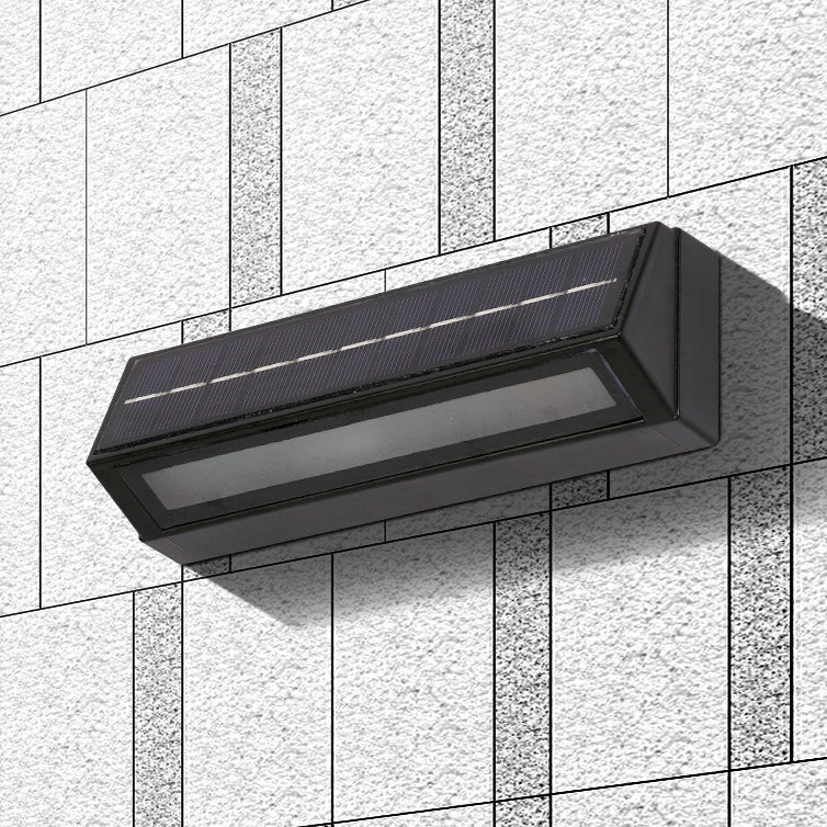 Modern Minimalist Rectangular Slanted Triangle ABS Acrylic LED Wall Sconce Lamp For Outdoor Patio