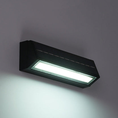 Modern Minimalist Rectangular Slanted Triangle ABS Acrylic LED Wall Sconce Lamp For Outdoor Patio