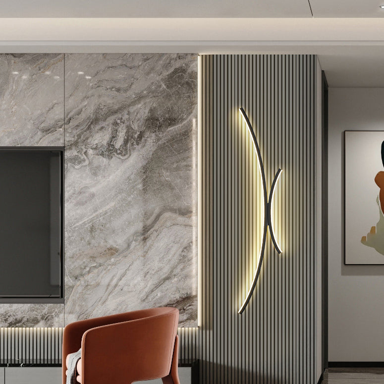 مصباح حائط LED من الألومنيوم والسيليكون بتصميم عصري بسيط لغرفة النوم 