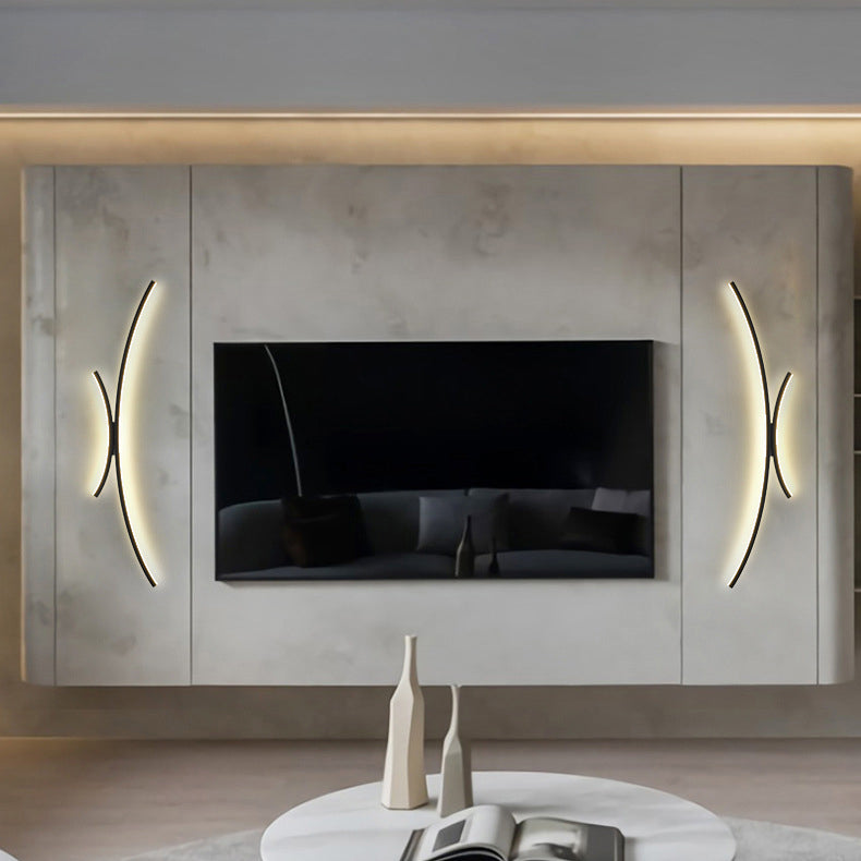 مصباح حائط LED من الألومنيوم والسيليكون بتصميم عصري بسيط لغرفة النوم 