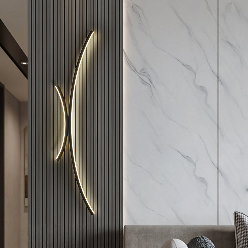 مصباح حائط LED من الألومنيوم والسيليكون بتصميم عصري بسيط لغرفة النوم 