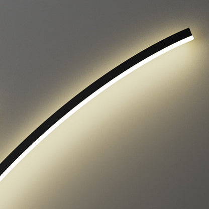 مصباح حائط LED من الألومنيوم والسيليكون بتصميم عصري بسيط لغرفة النوم 