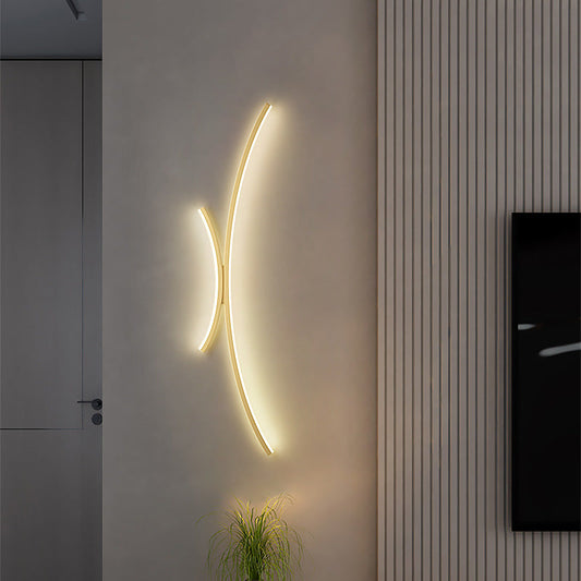 مصباح حائط LED من الألومنيوم والسيليكون بتصميم عصري بسيط لغرفة النوم 
