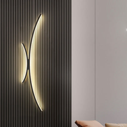 مصباح حائط LED من الألومنيوم والسيليكون بتصميم عصري بسيط لغرفة النوم 
