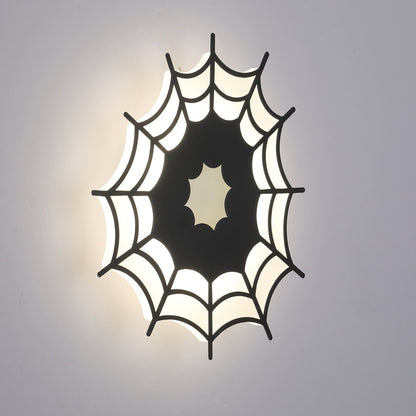 Contemporary Creative Spider Web Iron Acrylic LED Wall Sconce Lamp For Bedroom