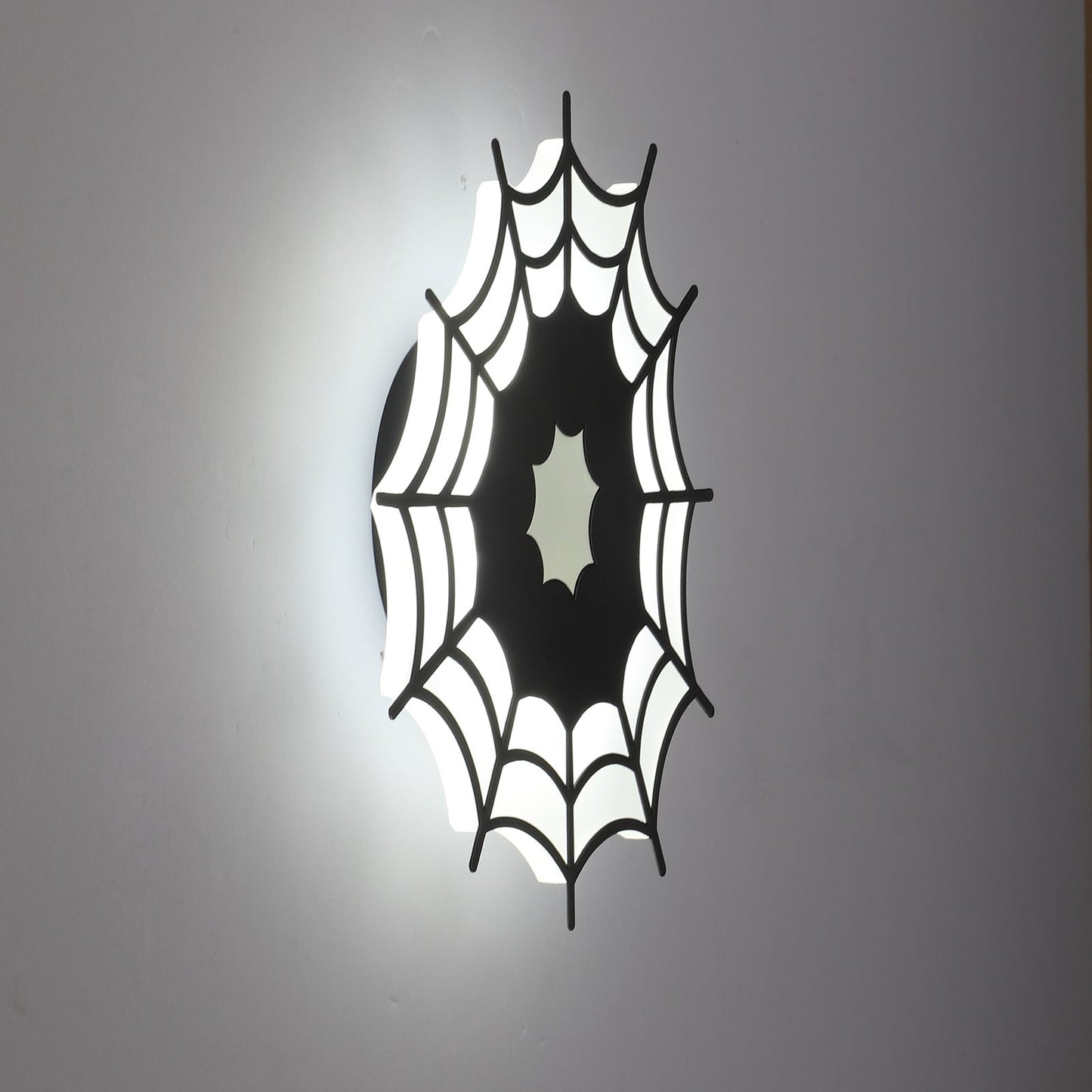 Contemporary Creative Spider Web Iron Acrylic LED Wall Sconce Lamp For Bedroom