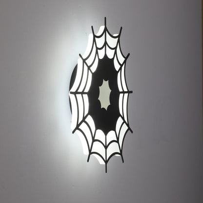 Contemporary Creative Spider Web Iron Acrylic LED Wall Sconce Lamp For Bedroom