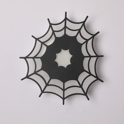 Contemporary Creative Spider Web Iron Acrylic LED Wall Sconce Lamp For Bedroom