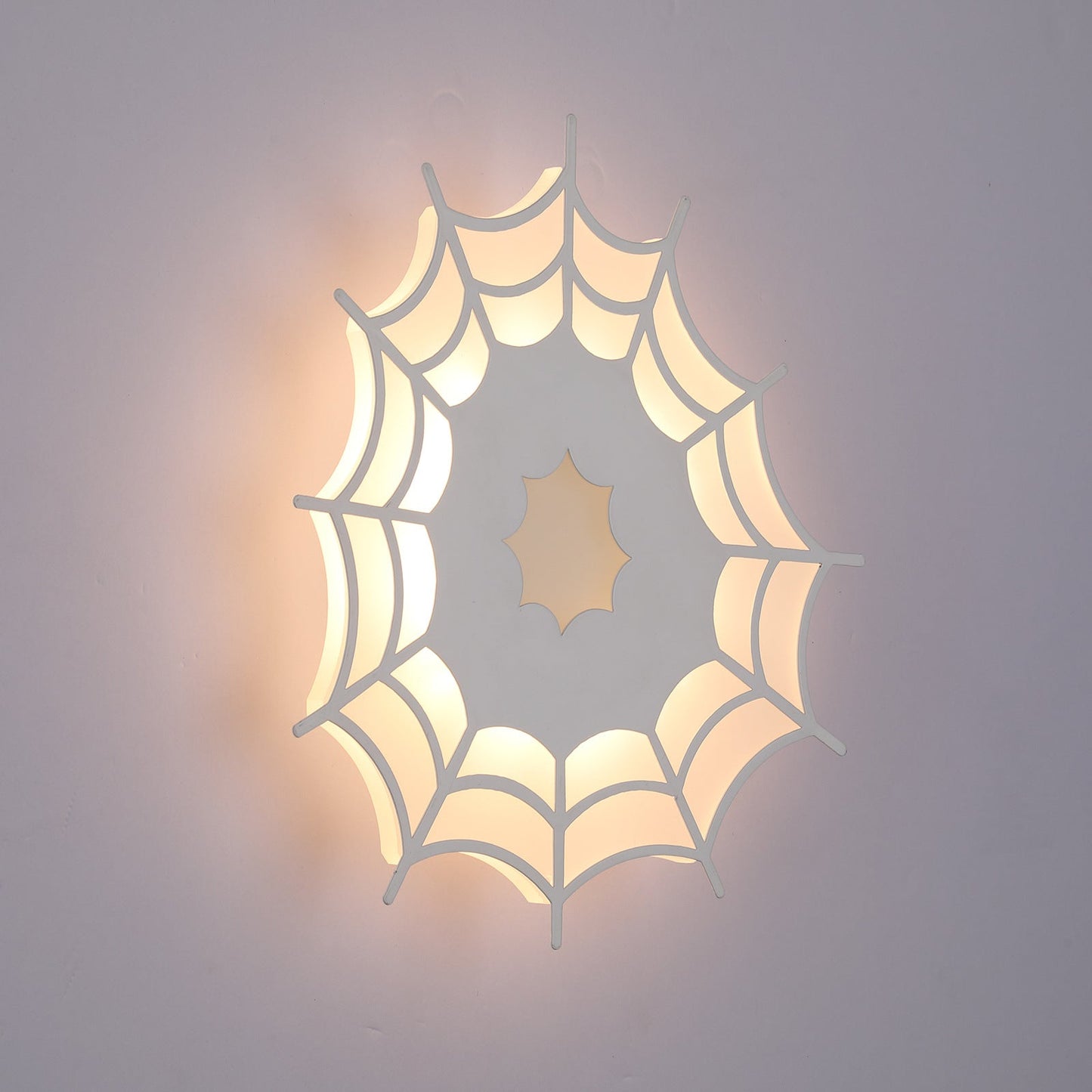 Contemporary Creative Spider Web Iron Acrylic LED Wall Sconce Lamp For Bedroom