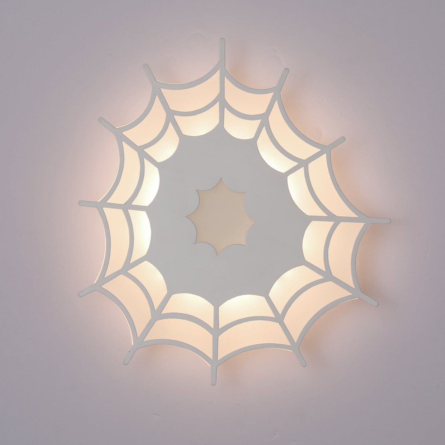 Contemporary Creative Spider Web Iron Acrylic LED Wall Sconce Lamp For Bedroom