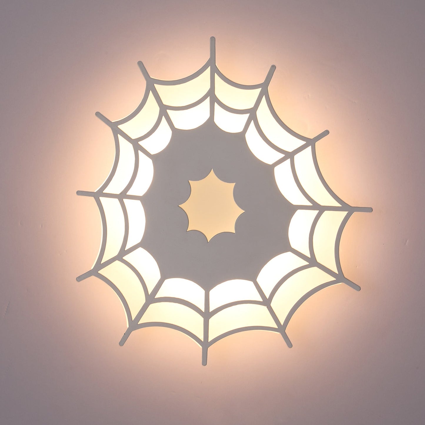 Contemporary Creative Spider Web Iron Acrylic LED Wall Sconce Lamp For Bedroom