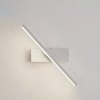 مصباح حائط LED طويل من الحديد والألومنيوم بتصميم عصري بسيط لغرفة المعيشة 