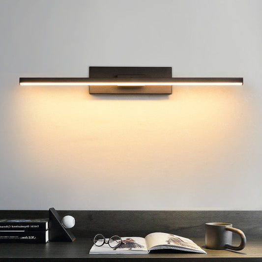 مصباح حائط LED طويل من الحديد والألومنيوم بتصميم عصري بسيط لغرفة المعيشة 