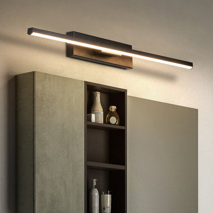 مصباح حائط LED طويل من الحديد والألومنيوم بتصميم عصري بسيط لغرفة المعيشة 