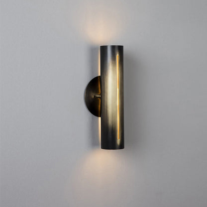 Modern Minimalist Cylinder Iron LED Wall Sconce Lamp For Living Room