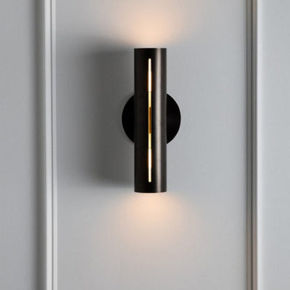Modern Minimalist Cylinder Iron LED Wall Sconce Lamp For Living Room