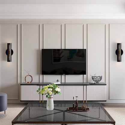 Modern Minimalist Cylinder Iron LED Wall Sconce Lamp For Living Room