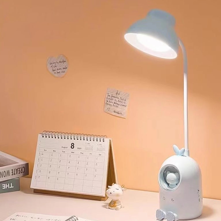Modern Minimalist Kids Round Ball Moe Pets Shape Plastic LED Table Lamp For Living Room