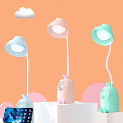 Modern Minimalist Kids Round Ball Moe Pets Shape Plastic LED Table Lamp For Living Room