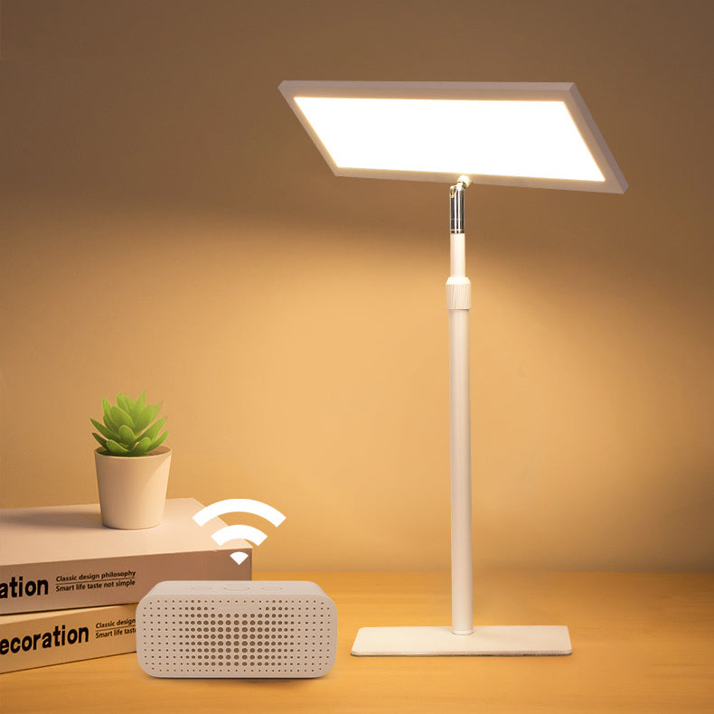 Modern Minimalist Rectangle Iron LED Table Lamp For Bedroom