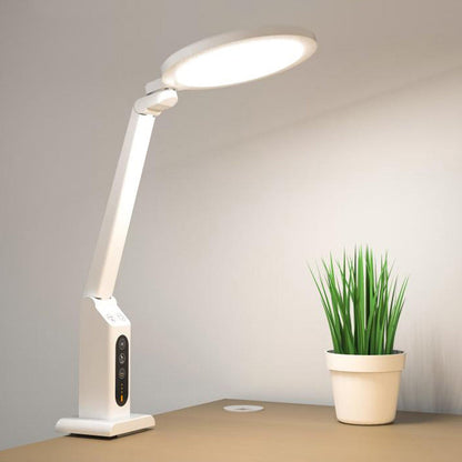 Modern Minimalist Foldable Round Rectangle ABS LED Table Lamp For Bedroom