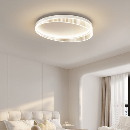مصباح سقف LED بإطار دائري من الحديد بتصميم عصري بسيط مع غطاء أكريليك لغرفة النوم 