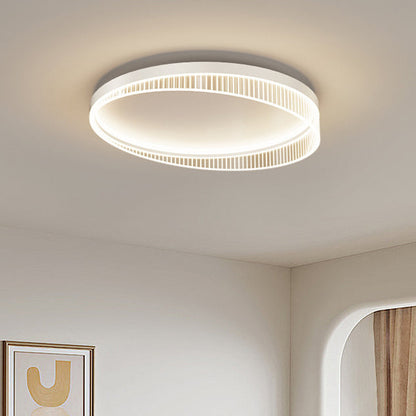 مصباح سقف LED بإطار دائري من الحديد بتصميم عصري بسيط مع غطاء أكريليك لغرفة النوم 