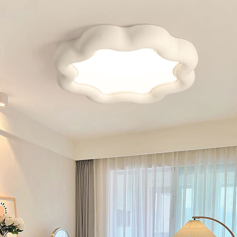 مصباح سقف LED مدمج بإطار من الراتنج الحديدي بتصميم زهرة البرقوق المعاصر الإبداعي لغرفة المعيشة 