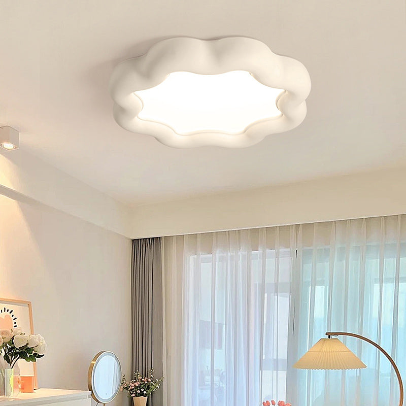 مصباح سقف LED مدمج بإطار من الراتنج الحديدي بتصميم زهرة البرقوق المعاصر الإبداعي لغرفة المعيشة 