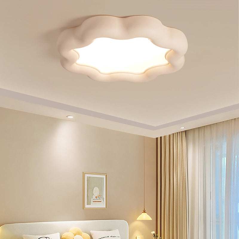 مصباح سقف LED مدمج بإطار من الراتنج الحديدي بتصميم زهرة البرقوق المعاصر الإبداعي لغرفة المعيشة 