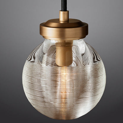 Contemporary Nordic Globe Copper Frame Glass Shade 1-Light Wall Sconce Lamp For Living Room