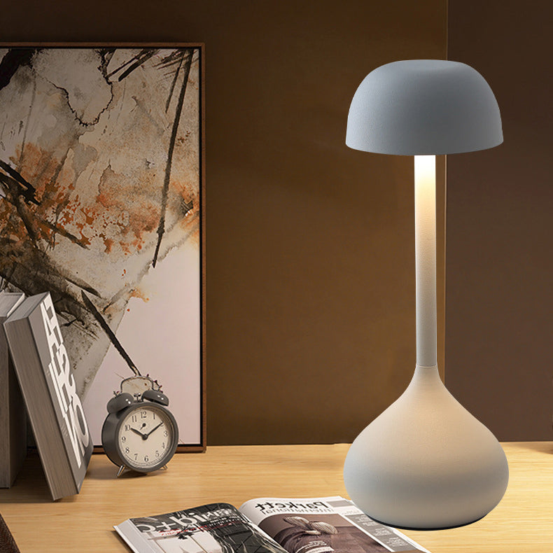 Contemporary Nordic Round Cylinder Aluminum LED Table Lamp For Living Room