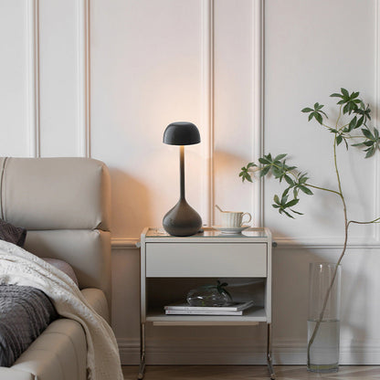 Contemporary Nordic Round Cylinder Aluminum LED Table Lamp For Living Room