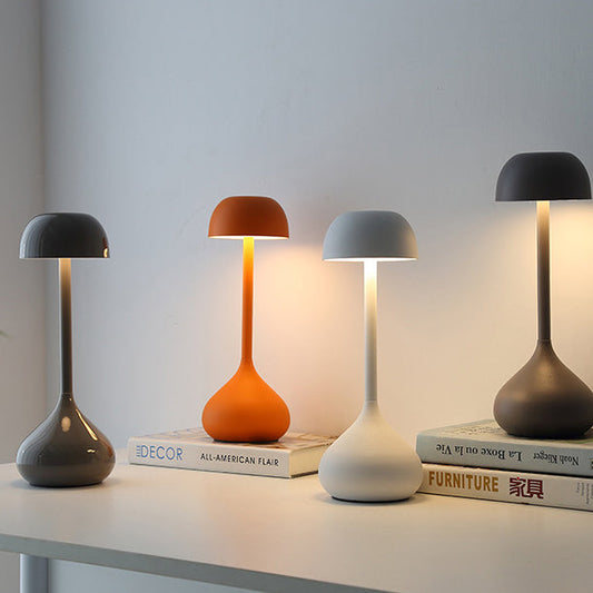 Contemporary Nordic Round Cylinder Aluminum LED Table Lamp For Living Room