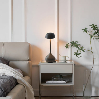 Contemporary Nordic Round Cylinder Aluminum LED Table Lamp For Living Room