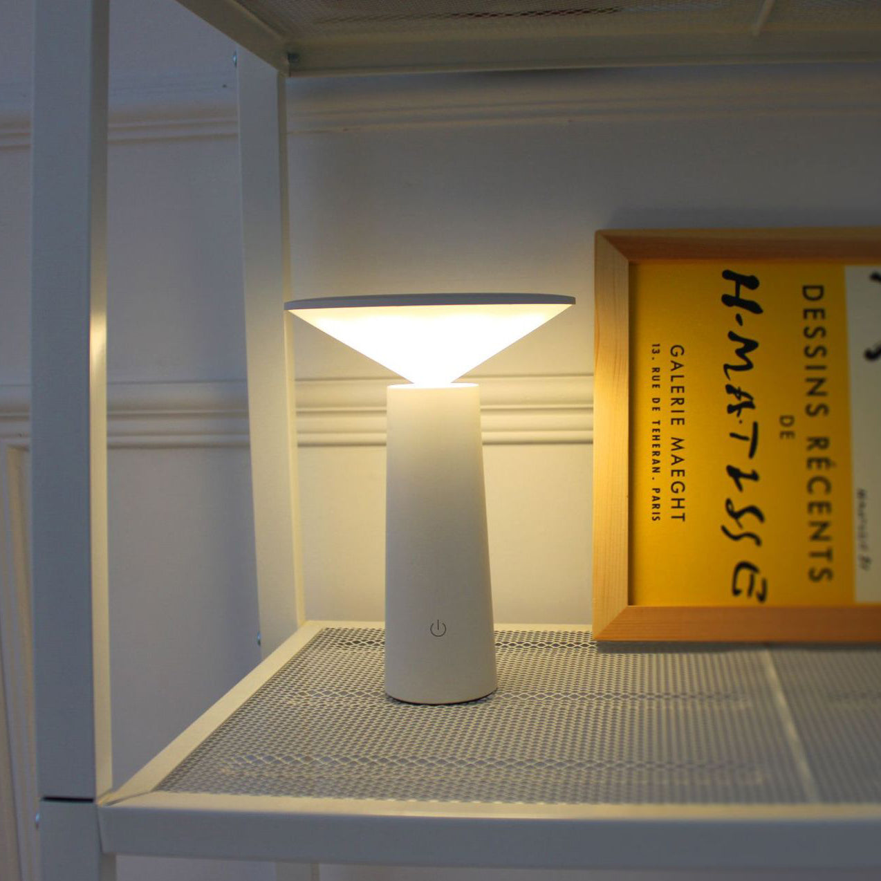 Modern Minimalist Eye Protection Cylinder Cone ABS LED Table Lamp For Bedroom