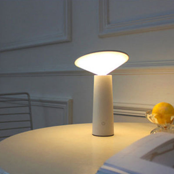 Modern Minimalist Eye Protection Cylinder Cone ABS LED Table Lamp For Bedroom