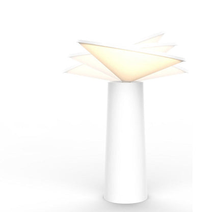 Modern Minimalist Eye Protection Cylinder Cone ABS LED Table Lamp For Bedroom