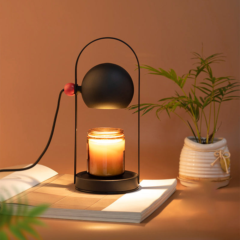 Contemporary Nordic Iron Spherical 1-Light Melting Wax Table Lamp For Bedside