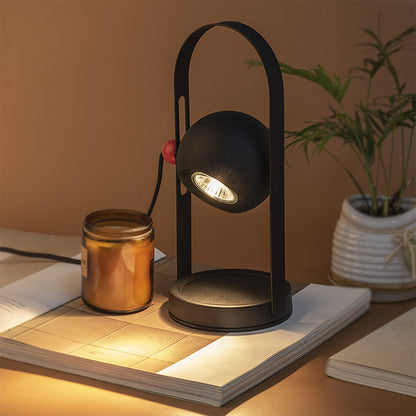 Contemporary Nordic Iron Spherical 1-Light Melting Wax Table Lamp For Bedside