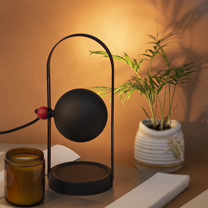 Contemporary Nordic Iron Spherical 1-Light Melting Wax Table Lamp For Bedside