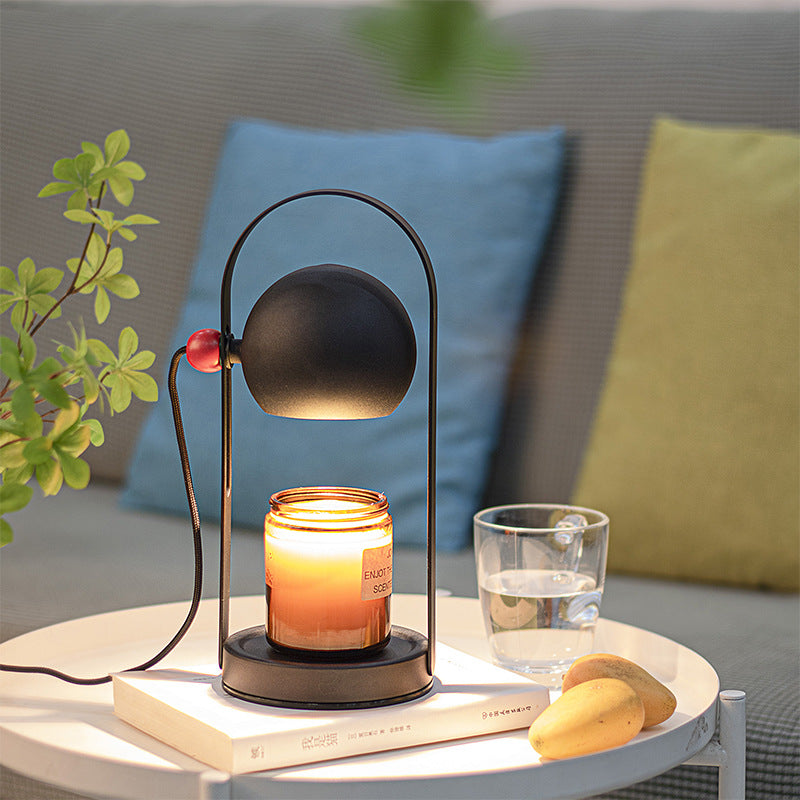Contemporary Nordic Iron Spherical 1-Light Melting Wax Table Lamp For Bedside