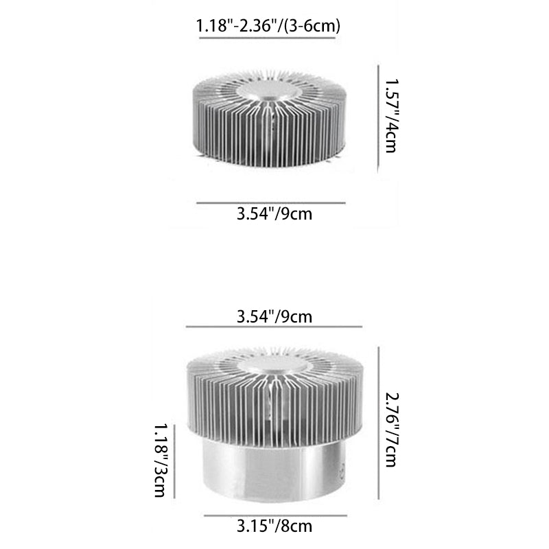 Contemporary Simplicity Aluminum Round LED Flush Mount Ceiling Light For Hallway Or Entryway