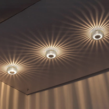 Contemporary Simplicity Aluminum Round LED Flush Mount Ceiling Light For Hallway Or Entryway
