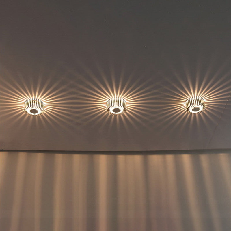 Contemporary Simplicity Aluminum Round LED Flush Mount Ceiling Light For Hallway Or Entryway