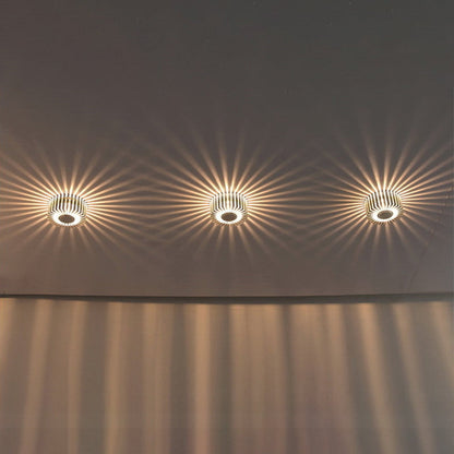 Contemporary Simplicity Aluminum Round LED Flush Mount Ceiling Light For Hallway Or Entryway